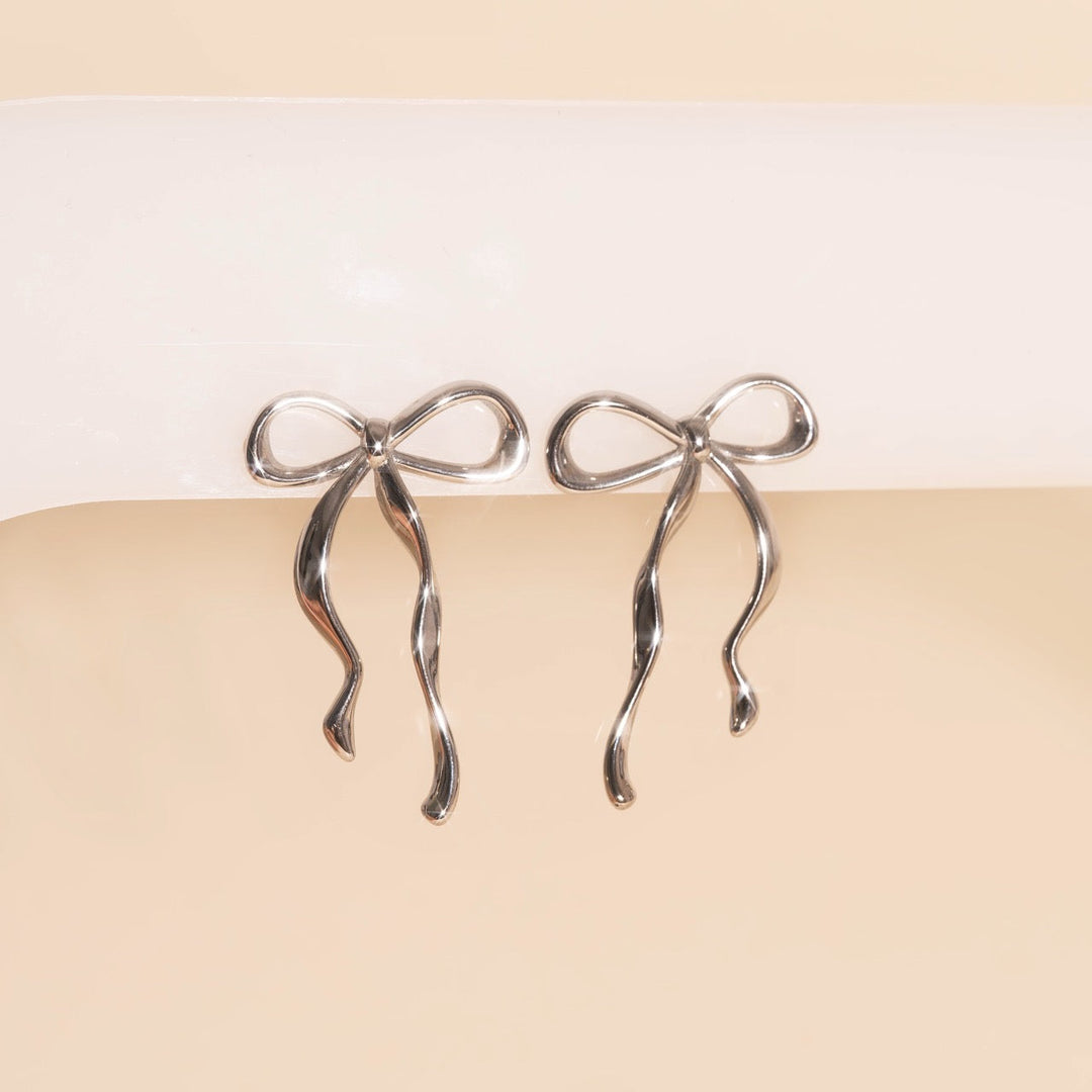 Jumbo Bow Stud Earrings