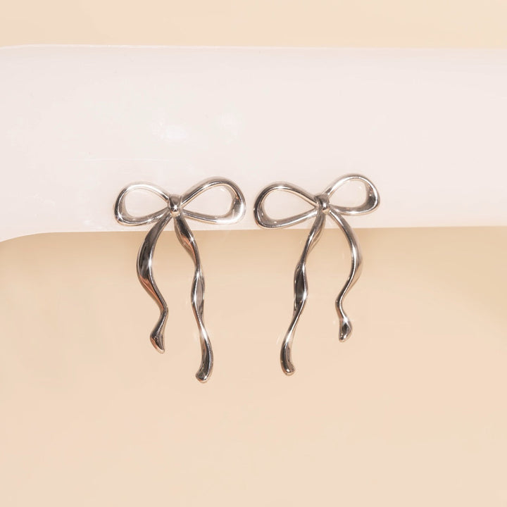 Jumbo Bow Stud Earrings