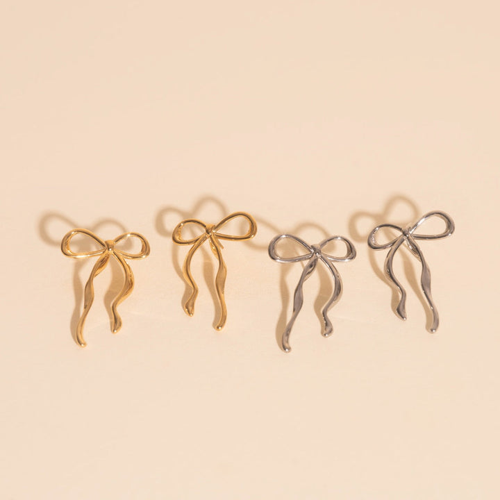 Jumbo Bow Stud Earrings