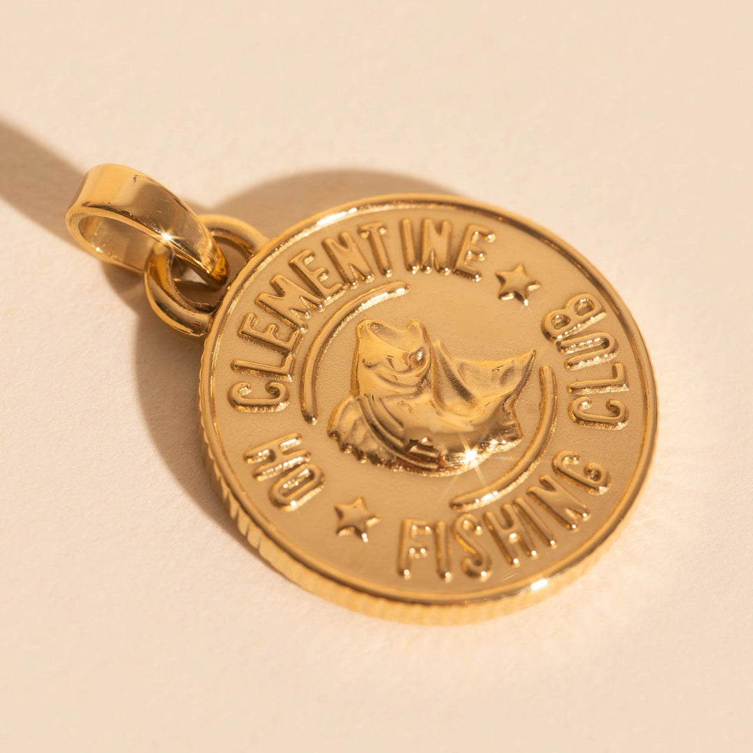 Fishing Club Necklace Charm