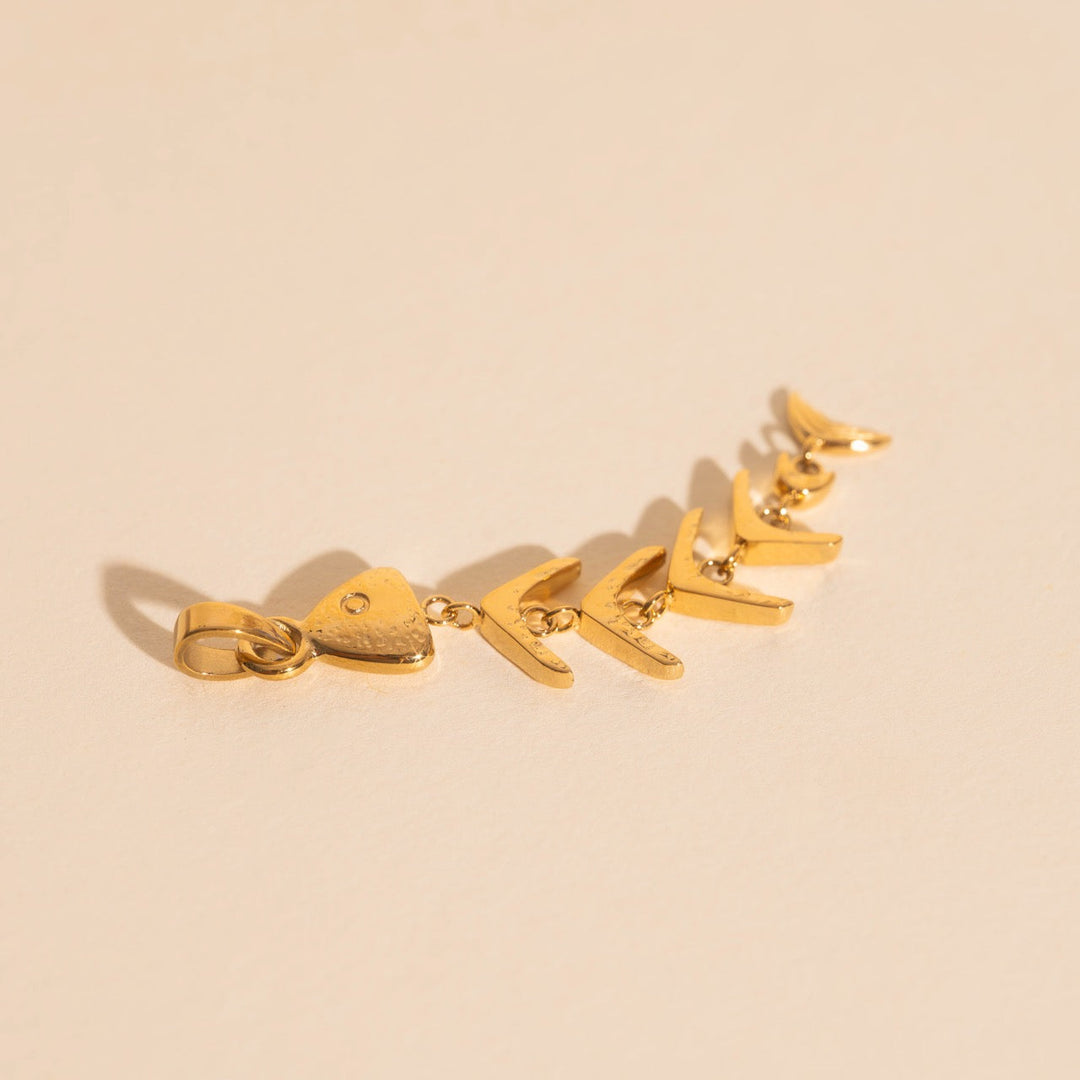 Fishbone Necklace Charm