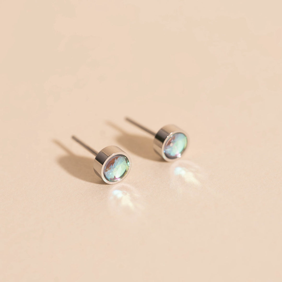 Iridescent Crystal Studs