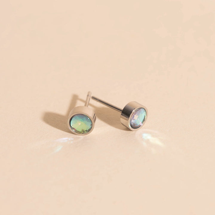 Iridescent Crystal Studs