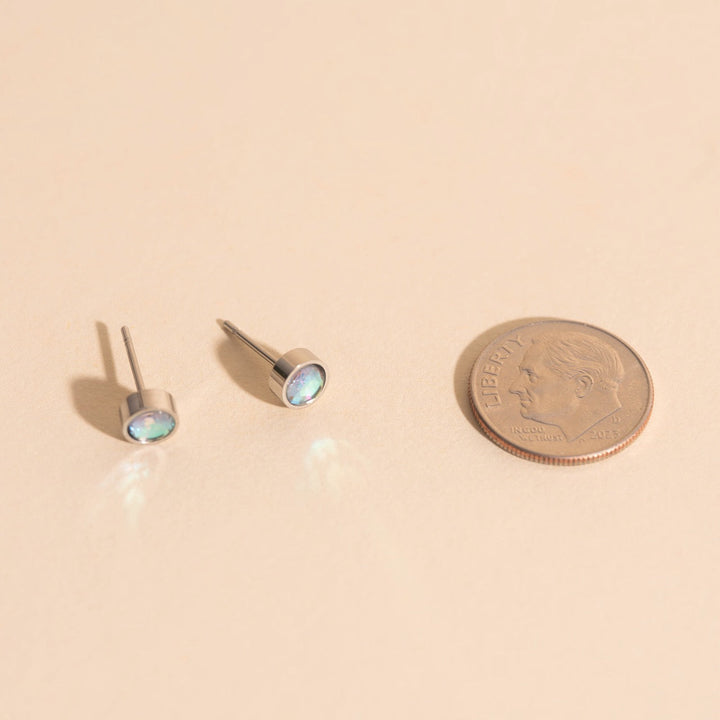 Iridescent Crystal Studs