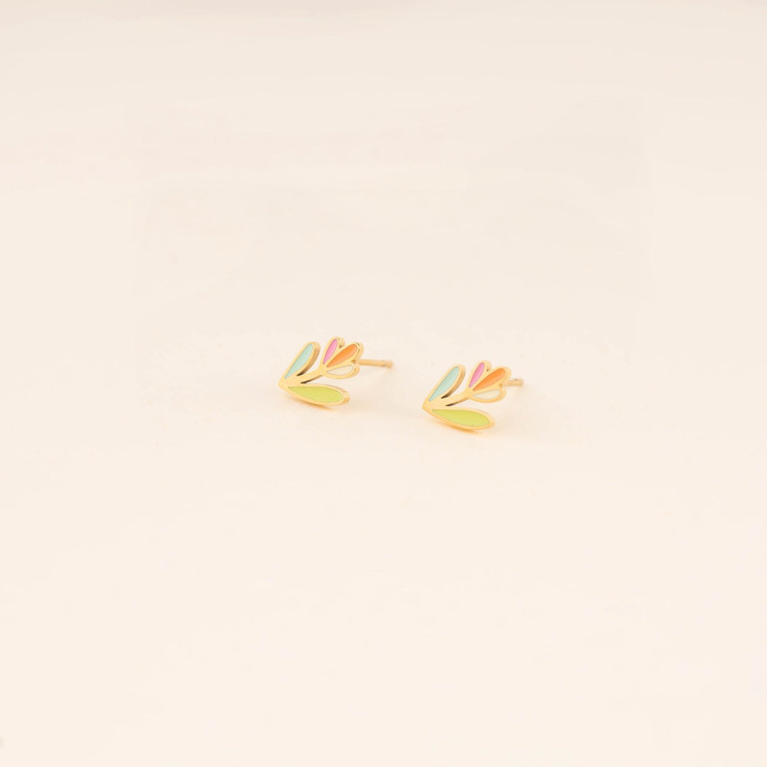 Tulip Flower Stud Earrings
