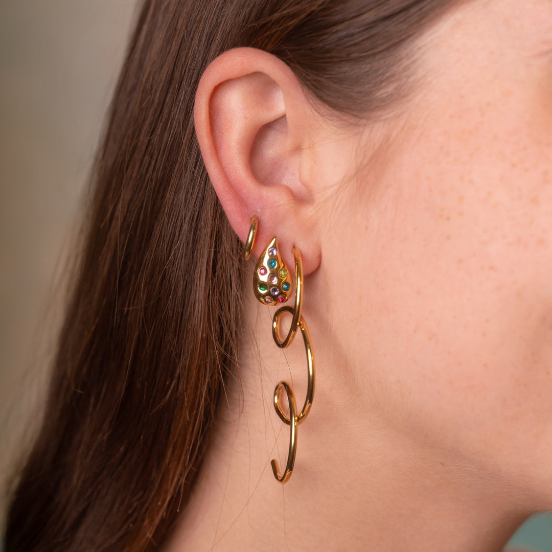 Swirl Stud Earrings