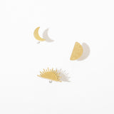 Sun & Moon Post Earring Pack