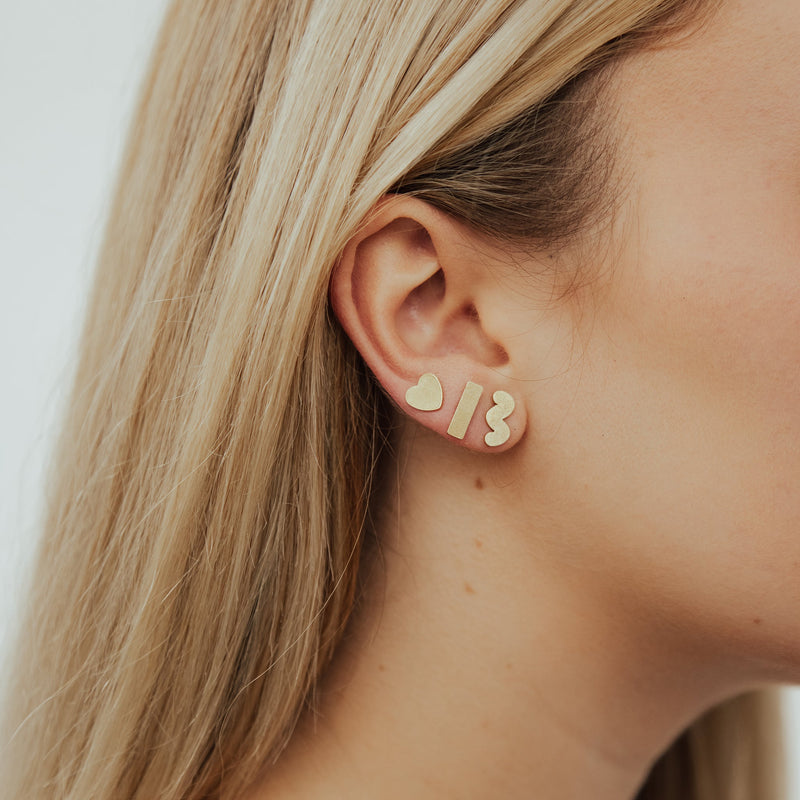 Squiggle Post Earrings