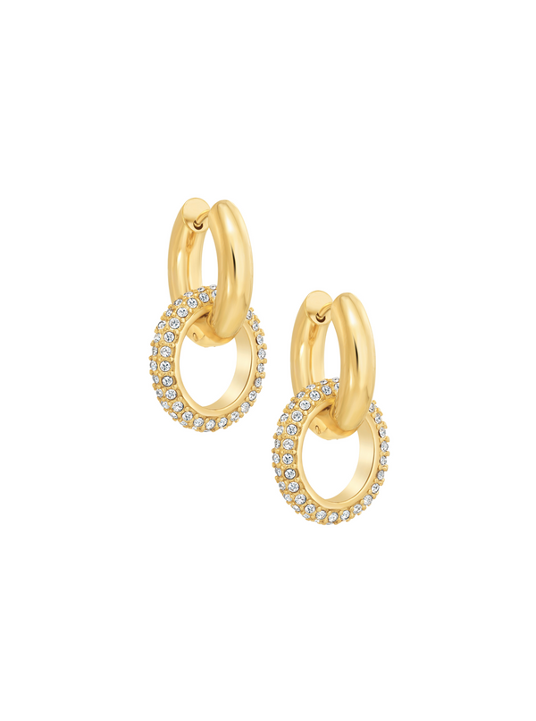 Pave Duo Hoops