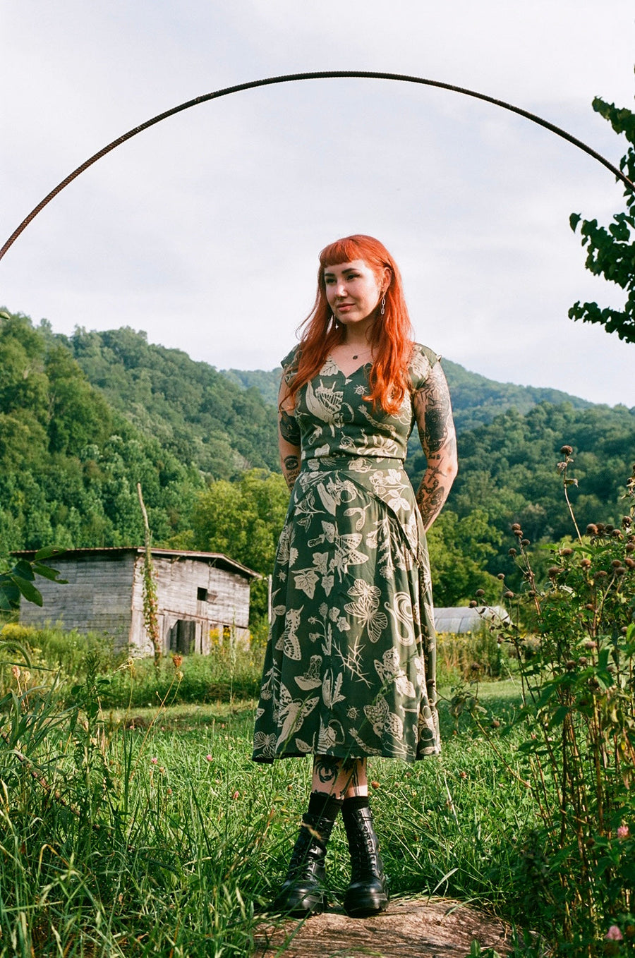 Xena Dress in Emerald Woodland Wonder Altar PDX Xena Dress in Emerald Woodland Wonder Altar PDX