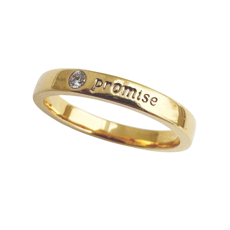 Pinky promise ring shop gold