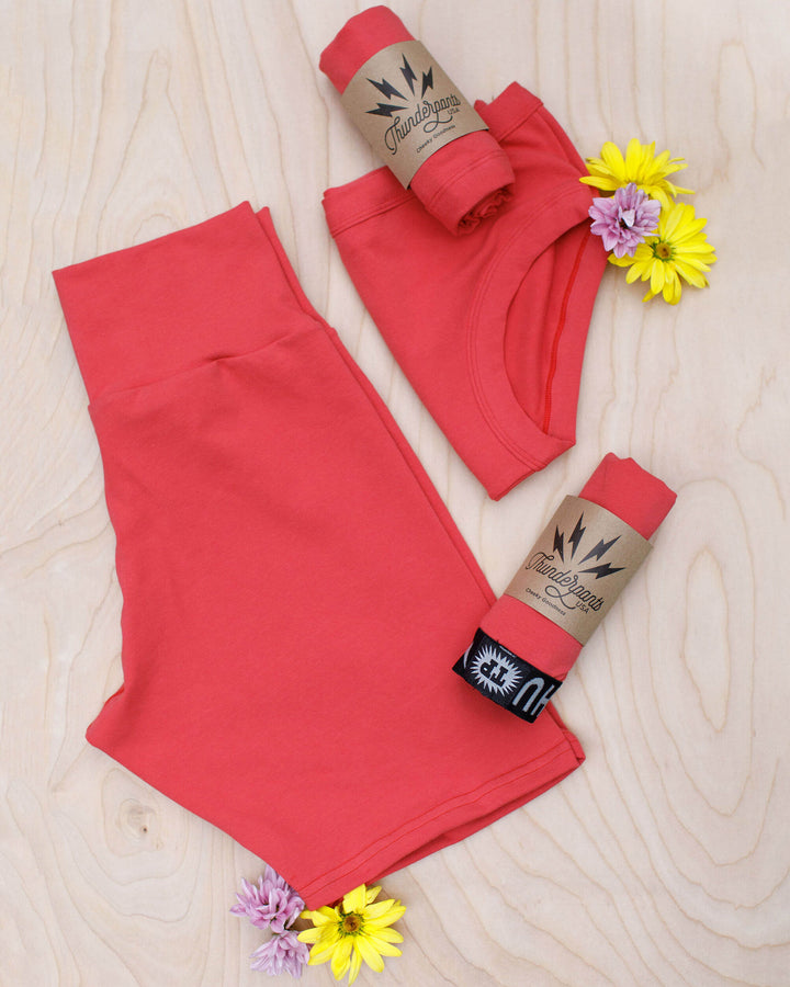 High Rise Bike Shorts Pomegranate Punch