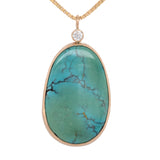 Espoir Turquoise and Diamond Necklace