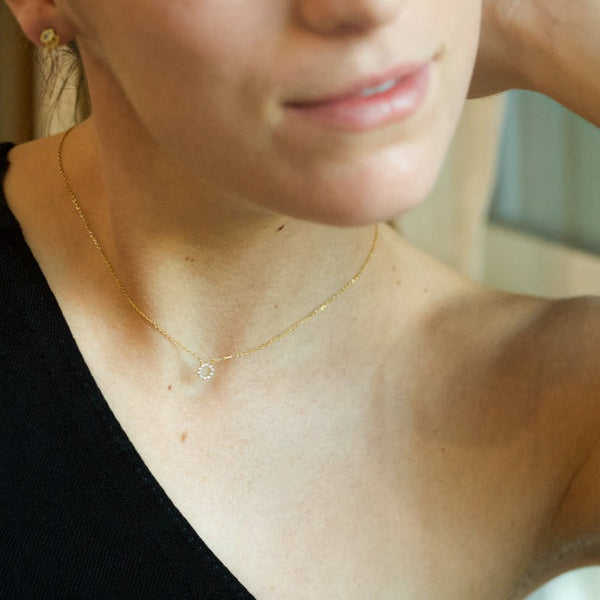Evelyne Sun Gold Pendant Necklace