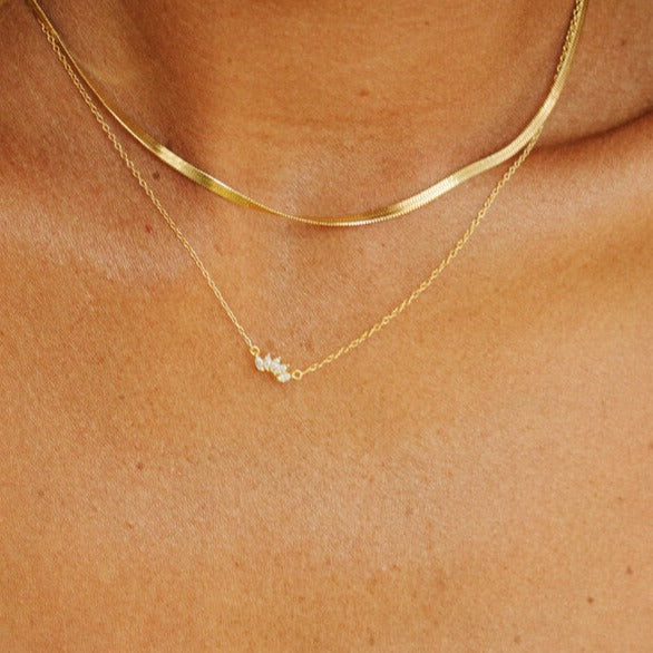 Arc CZ Necklace