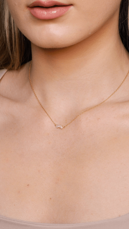 Arc CZ Necklace