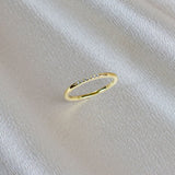 Thin CZ Minimalist Gold Ring