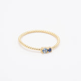 Jasmine Dual Blue Gemstone Ring