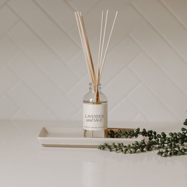 Lavender and Sage Clear Reed Diffuser