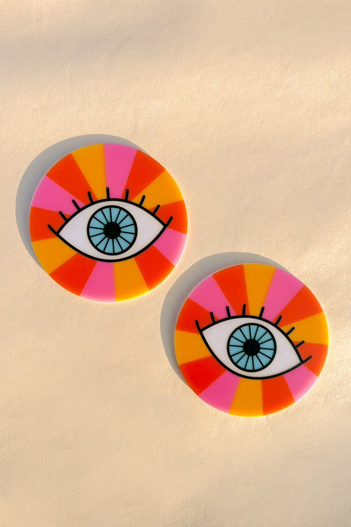 Rainbow Eye Coasters