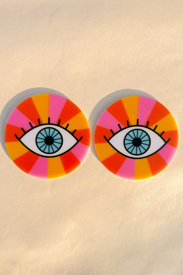 Rainbow Eye Coasters