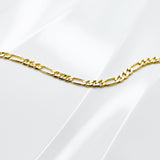 Luxe Beveled Figaro Chain Bracelet
