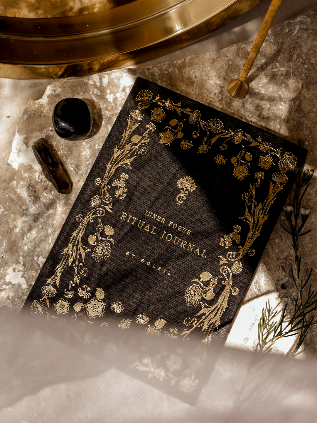 'Inner Focus' Ritual Journal • Linen {Midnight Black} – Altar PDX