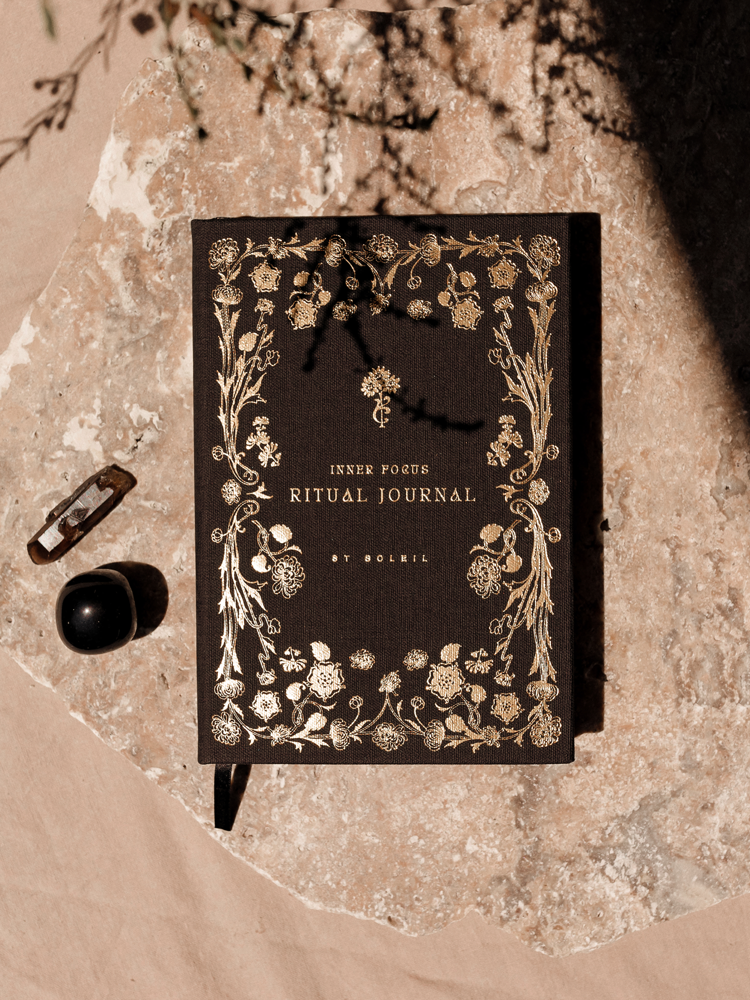 'Inner Focus' Ritual Journal • Linen {Midnight Black} – Altar PDX