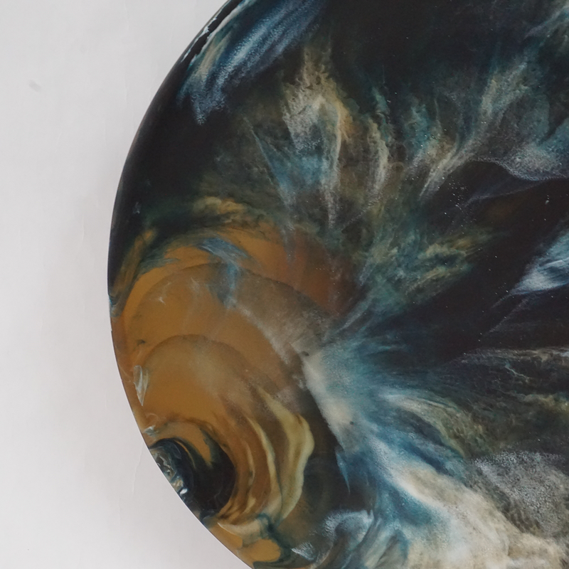 Geo Resin Circular Platter