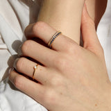 Single Moon Opal Ring