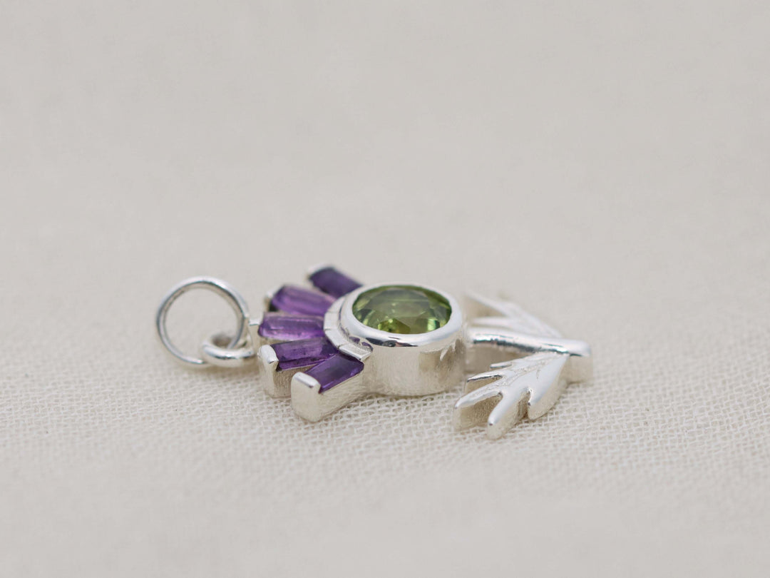 Scottish Thistle Pendant Necklace