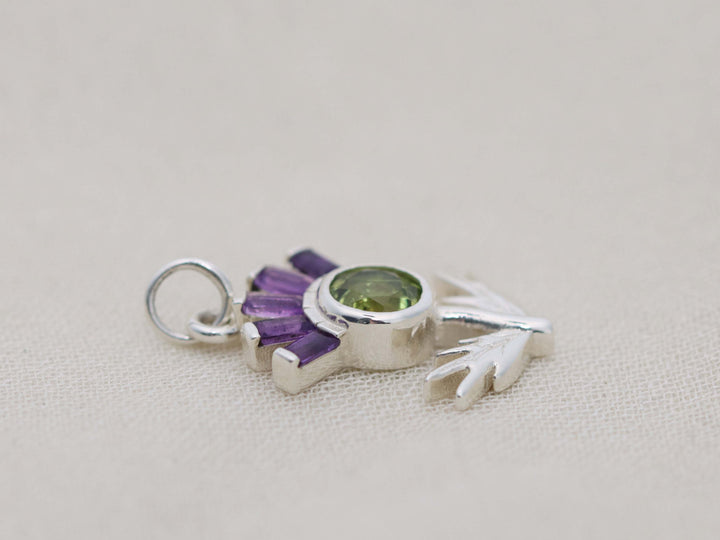 Scottish Thistle Pendant Necklace