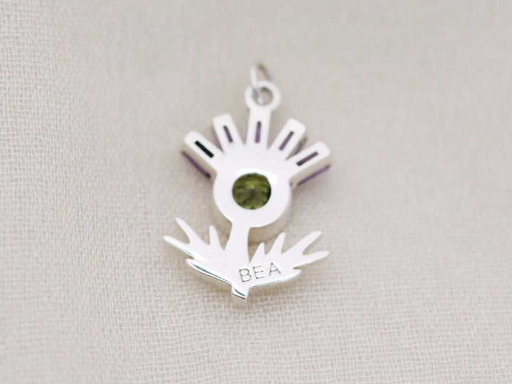 Scottish Thistle Pendant Necklace