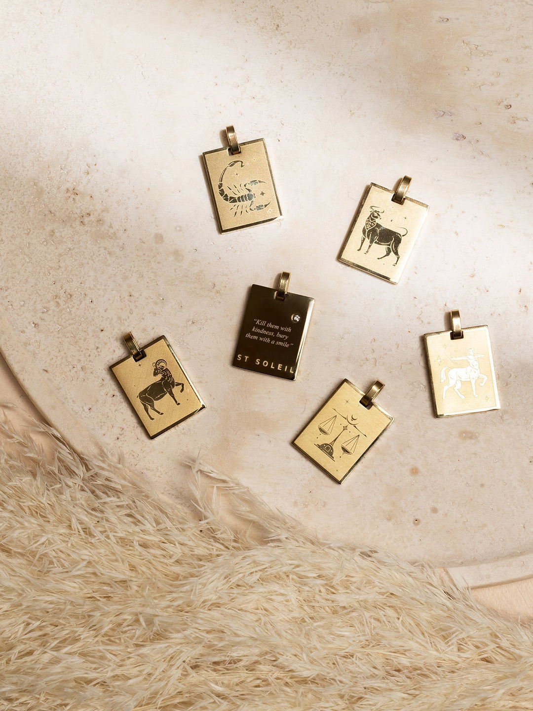 Zodiac Necklace • All Signs {Gold}