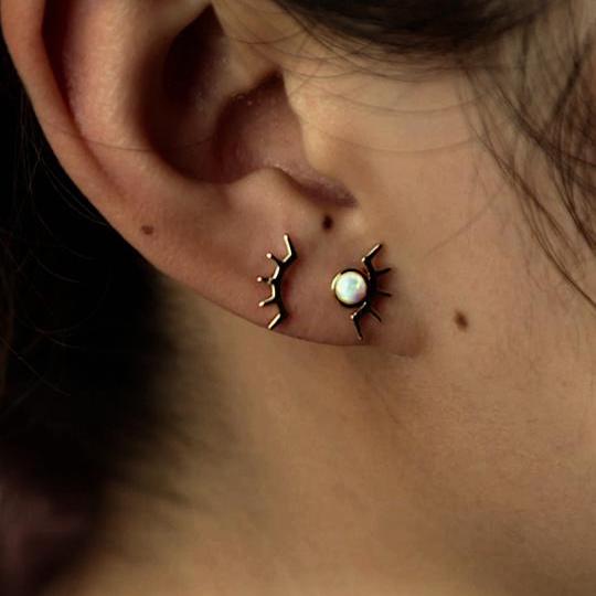 Evil Eye Stud Earrings