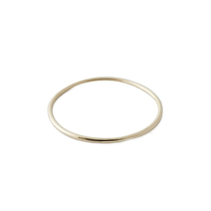Skinny Stacking Ring, 14k Gold