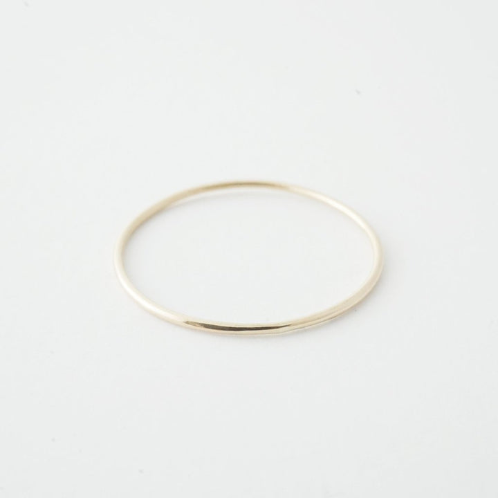 Skinny Stacking Ring, 14k Gold