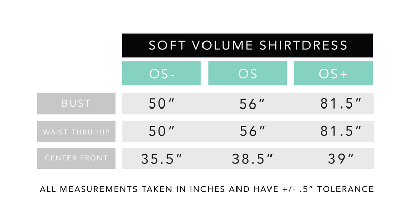 Soft Volume Shirt Dress in Indigo Denim (RTS)