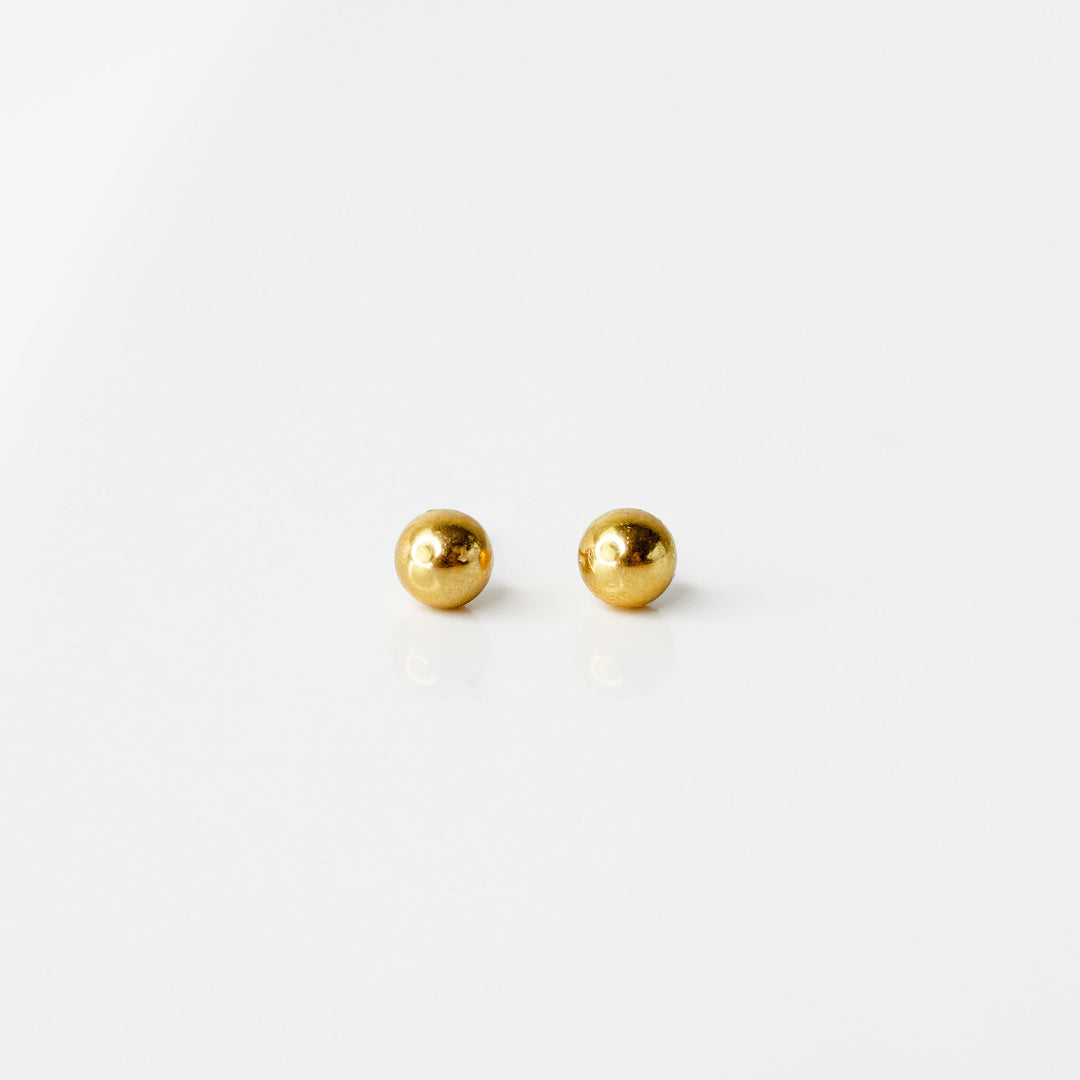 Sphere Flat Back Sleeper Earrings