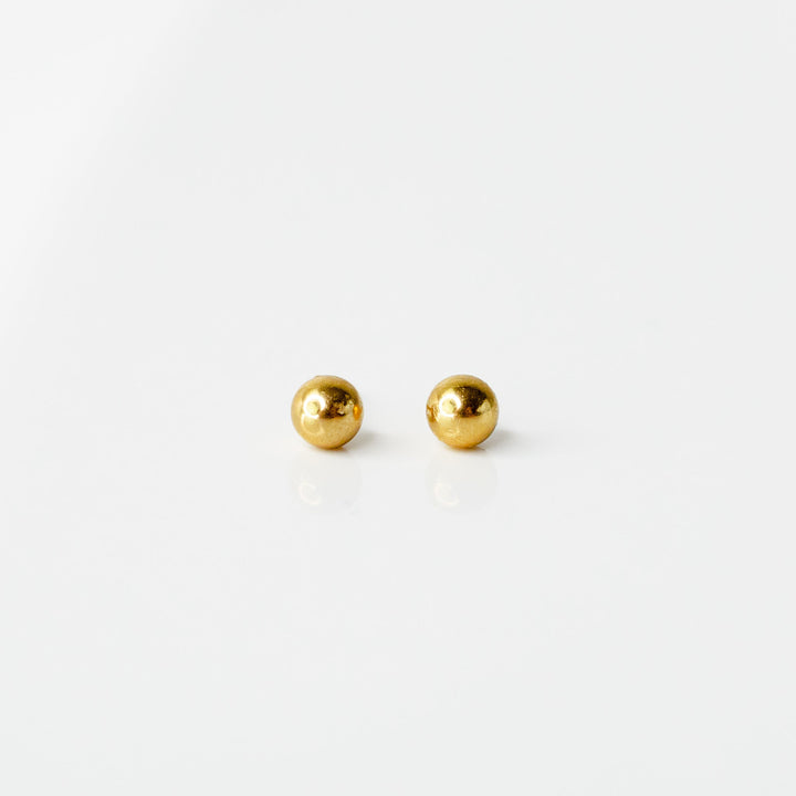 Sphere Flat Back Sleeper Earrings