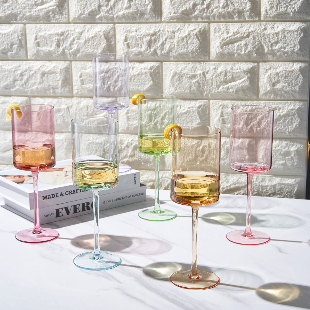 Monet Stemmed Wine Glassware, Set of 6