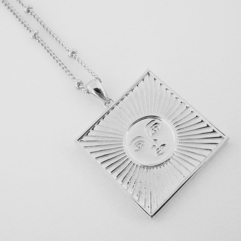 Sun Goddess Plate Necklace