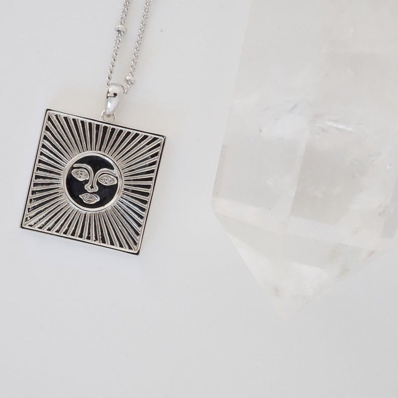Sun Goddess Plate Necklace