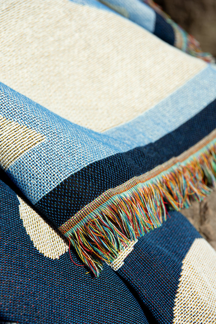 Horizon Heritage Woven Throw - Ocean