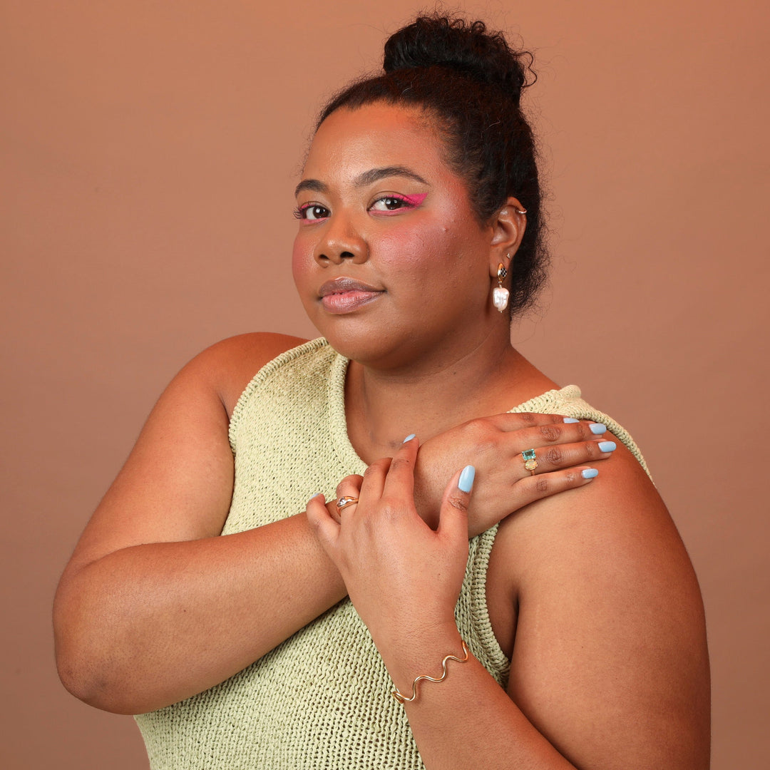 14k Yellow Gold Emerald & Opal Ring - One of a Kind