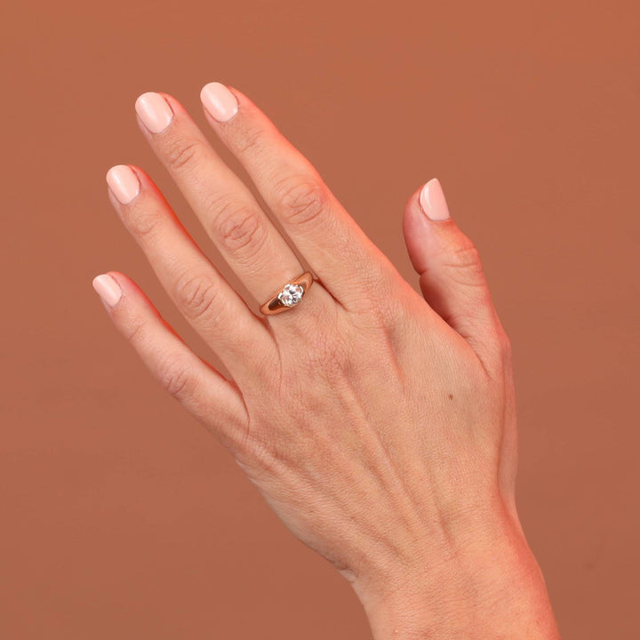 White Sapphire Ring, 5