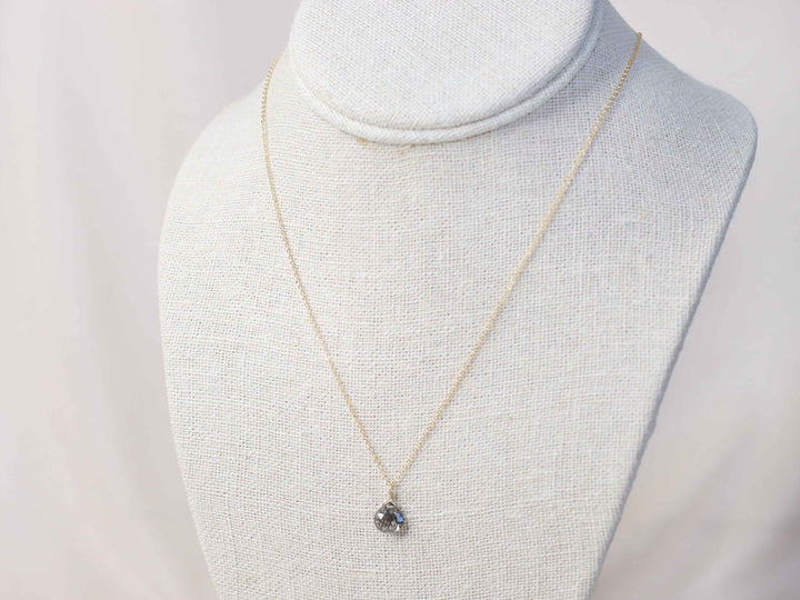 Tourmalinated Quartz Briolette Necklace