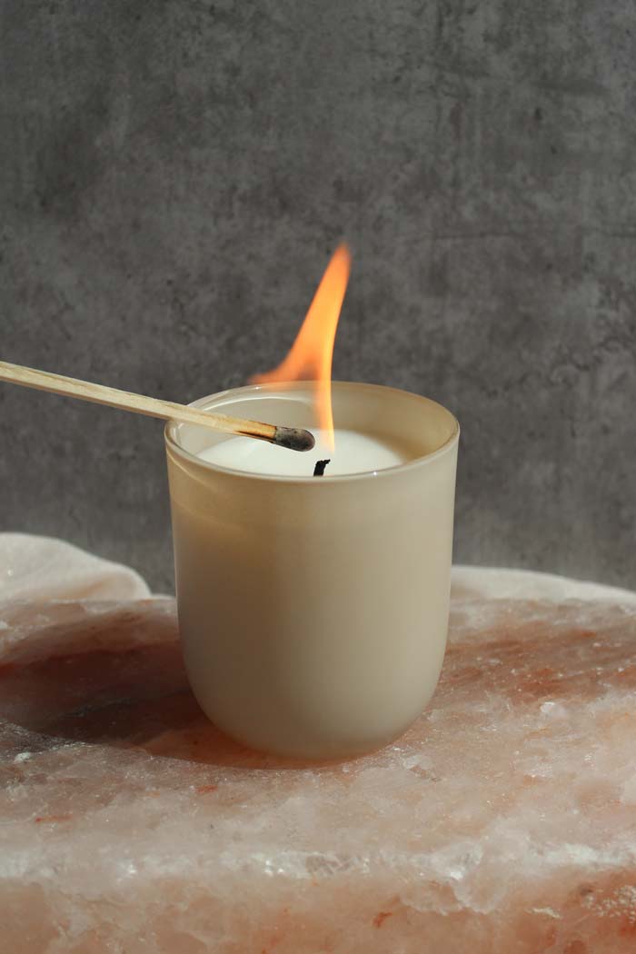Teakwood & Leather Candle