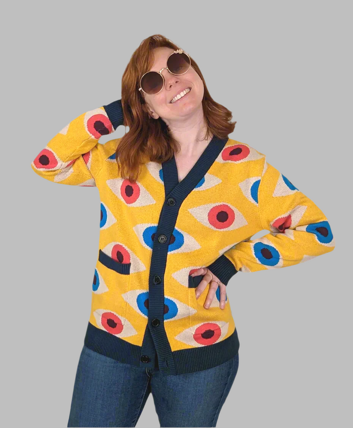 The Bauhaus Eyeball Cardigan - Restocks January (Join the Wait List)
