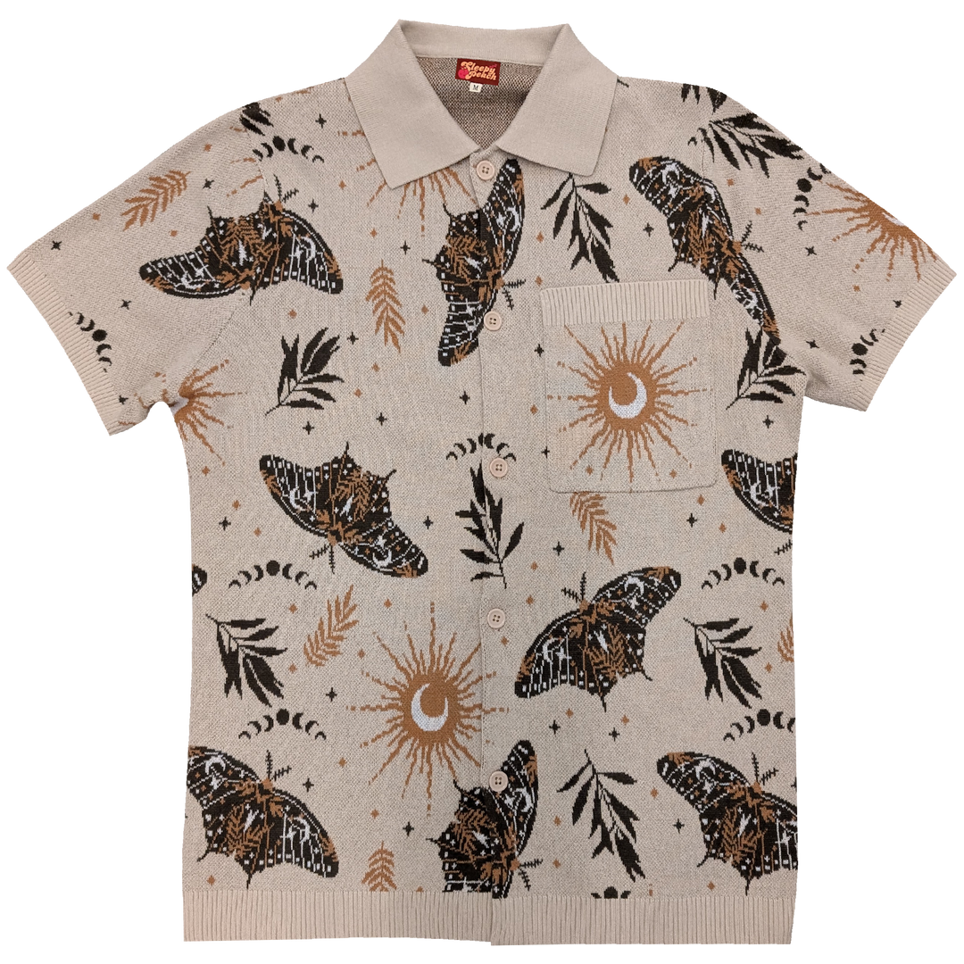 The Celestial Moth Button Up